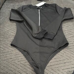 Black Long Sleeve Bodysuit
